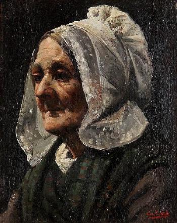 Vieille femme d'Anvers by 
																	Constant Cap