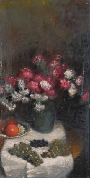 Composizione con fiori e frutta by 
																	Gianni Maimeri
