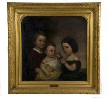Portrait of the Cogswell children by 
																			William Cogswell