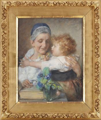 Mormor med lilla Emma by 
																			Emma Ekvall