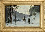 Vinterlandskap med karolinska ryttare by 
																			Carl Wilhelm Jaensson
