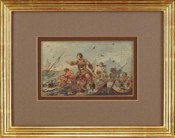 Peter the Great assists in a shipwreck by 
																			Nikolaj Nikolaevic Karazin
