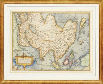 Kartor ur Theatrum Orbis Terrarum (5). Latinsk utgåva. Världskarta, Asien, Amerika, Afrika, Europa by 
																			Abraham Ortelius
