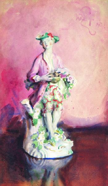 L'Amoureux Myrtil (Chelsea figure) by 
																	William Bruce Ellis Ranken