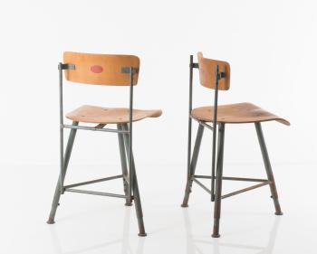 Two work chairs by 
																			 Mischke Sohn