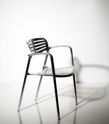 Six Toledo stackable chairs by 
																			Jorge Pensi