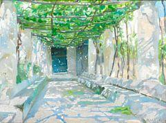 Sunny pergola from Ravello by 
																	Marie Kroyer