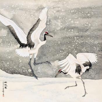 Cranes by 
																	 Zhang Keqi