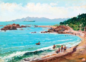 The seashore by 
																	 Qian Yankang
