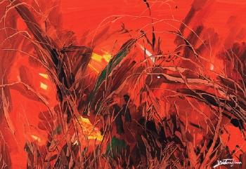 Fire red by 
																	 Yan Detai