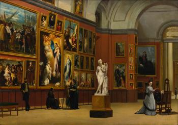 The Grand Salon, The Prado by 
																	Francisco Aznar y Garcia