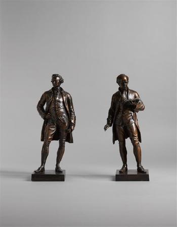 Oliver Goldsmith. Edmund Burke by 
																			John Henry Foley