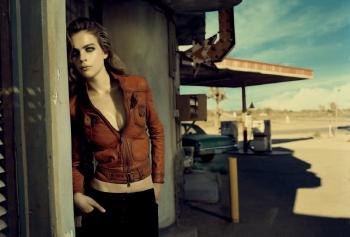 Down the highway, Kim, Nevada by 
																	Jacques Olivar
