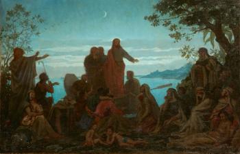 Jésus parlant à ses disciples by 
																	Ernest Azema