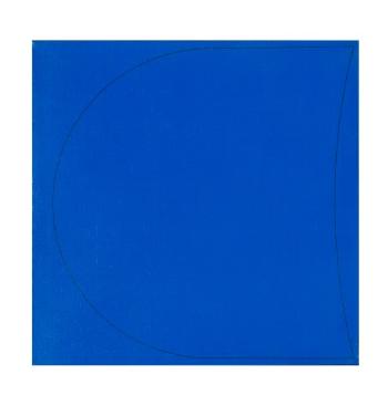 Composition abstraite bleue by 
																	Hiroshi Yasukawa