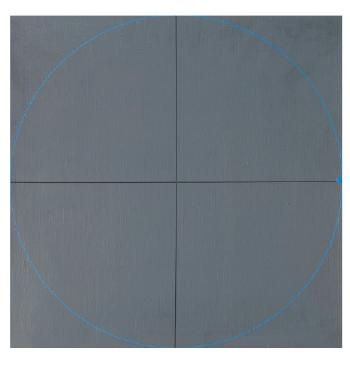 Composition géométrique abstraite grise noire et bleue by 
																	Hiroshi Yasukawa