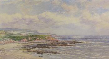 Scarborough North Bay looking towards Scalby Mills and Monkey Island by 
																			George Fall