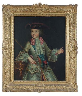 Portrait de Louis XV enfant by 
																	Augustin Oudart Justinat