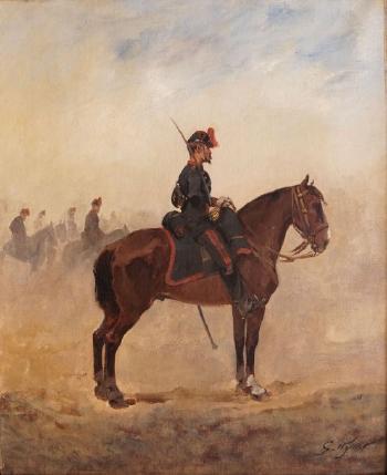 Cavalier au sabre by 
																	Georges Louis Hyon
