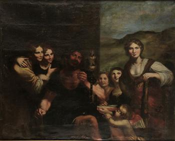 Ercole e Onfale by 
																	Giovanni Domenico Cappellino