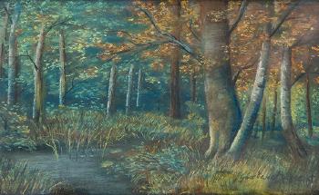 El estanque del bosque by 
																	Gustave Maincent