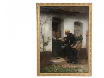 Beggar at the Door by 
																			George Langee