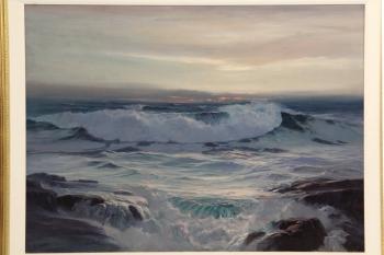 Untitled seascape by 
																			Frank W Handlen