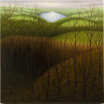 Untitled (Dead trees, distant lake) by 
																			Laura Von Rosk