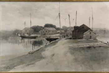 Kennebunk Coal Wharf by 
																			Samuel Peter Rolt Triscott