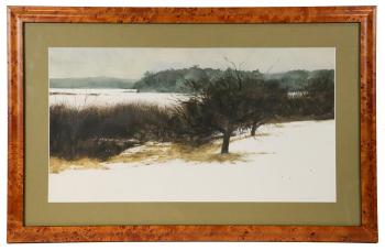 Coastal orchard, winter by 
																			Thomas Crotty