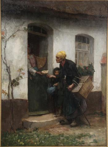 Beggar at the Door by 
																			George Langee