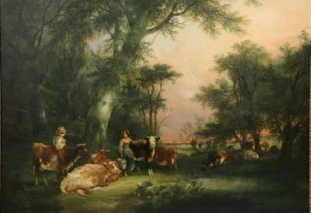 Milking Time by 
																			Henry Shayer