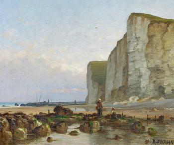 Cliff by the Norman Coast by 
																			Rene Jouhan