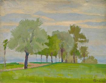 Avenue in the First Spring Green by 
																			Georg Luhrig
