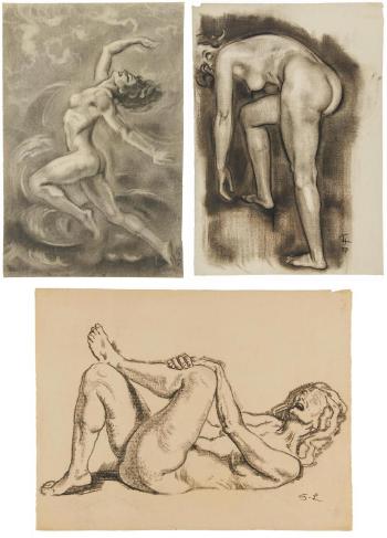 Compilation with three nudes by 
																			Georg Luhrig