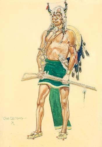 Sioux Brave by 
																	Joe de Yong