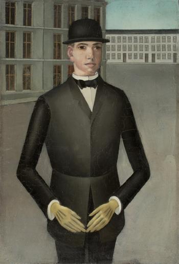 Junger Mann mit Gelben Handschuhen by 
																	Anton Raderscheidt