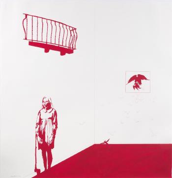 Sichtung Rot - Still III by 
																	Brigitte Waldach