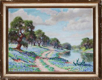 Bluebonnets, Springtime in Texas by 
																			Dollie Nabinger