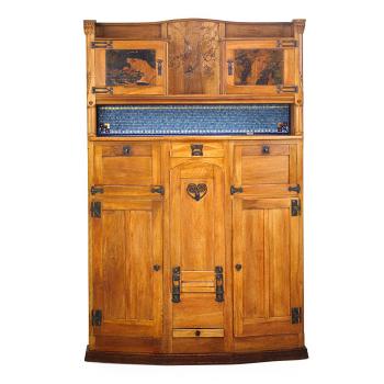 Fine Art Nouveau Cabinet by 
																			Henri Rapin