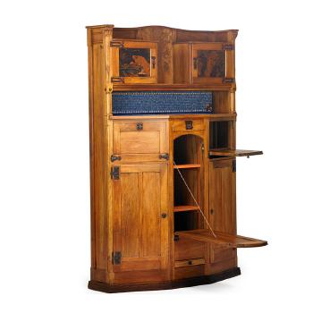 Fine Art Nouveau Cabinet by 
																			Henri Rapin