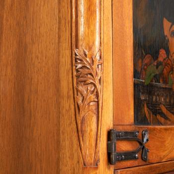 Fine Art Nouveau Cabinet by 
																			Henri Rapin