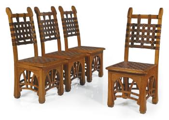 Set of four chairs by 
																	Paul Hankar