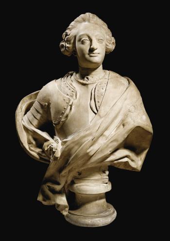 Portrait en buste de Frederik V, Roi du Danemark by 
																	Jacques Francois Joseph Saly