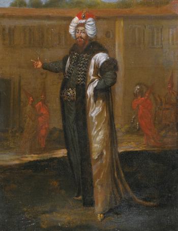 A portrait of Sultan Ahmed III (r.1703-30) by 
																	Jan Baptiste Vanmour