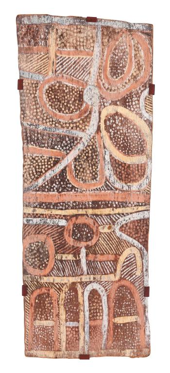 Minga Poles and Graves, Pukumani by 
																	 Aboriginal School
