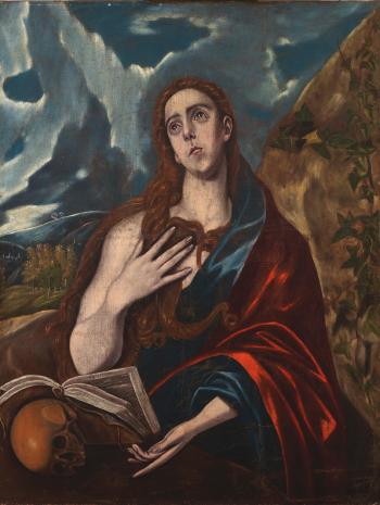 Mary Magdalene in Penitence by 
																	 El Greco