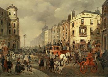 A view of the Strand by 
																	William Turner de Londe