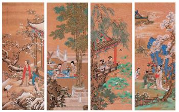 Ladies in four seasons by 
																			 Huang Jun