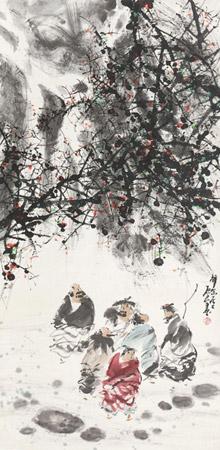 Literati Gathering by 
																	 Zhai Yuanliang